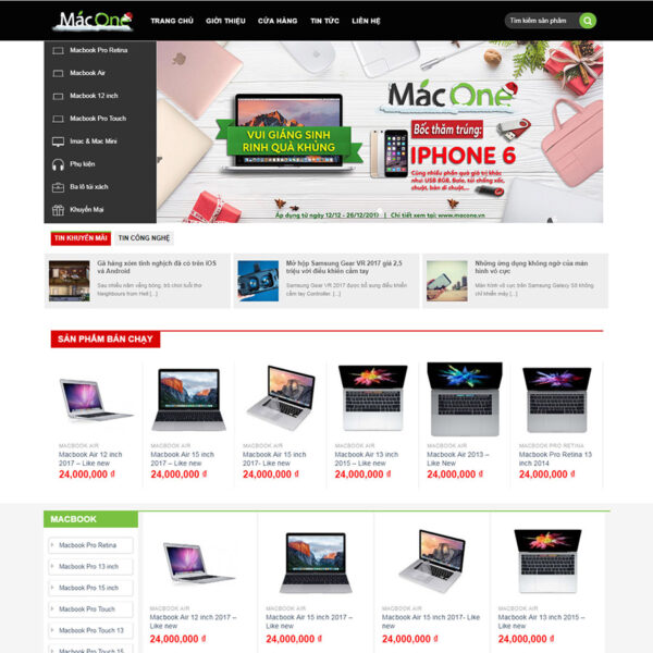 Theme wordpress bán máy tính – laptop